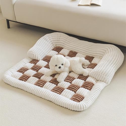 Housse de canapé carrée pour chien lavable 70 cm en tissu antidérapant