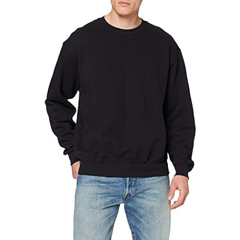 Fruit of the Loom Men's 62-202-0 Pullover Sweater, Black, L Cover
