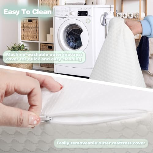 Image of Pack and Play Mattress, 38 inchx26 inch Memory Foam Pack N Play Mattresses, Portable Soft & Firm Mattress Pad for Pack n Play Pen with Removable Breathable Cover