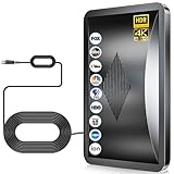 SCERD 2023 Upgraded TV Antenna for Smart Tv Up to 680+ Miles Range, Indoor Outdoor Antenna for All Old/Smart HDTVs, 4K 1080P HD Digital Antenna with Amplifier Signal Booster/Thick Coaxial Cable