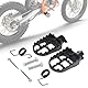 Motorrad Fußrasten Dirt Pit Bike Fußrasten Fußpedale für EXC SX YZ TW PW TTR CR CRF XR 50/70/80/100/110 Motocross Schwarz