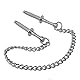 Edelstahl Nippel Nippelklemmen Brustwarzen Sex Nipple Clamps mit Metallkette Brust Schamlippen Clip Sex Sklaven Nippel Klemmen BDSM Erotik SM Sexspielzeug Extreme Paare Nippel Klemmen Frauen
