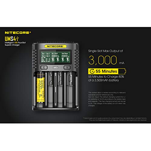 Nitecore UMS4 Intelligent USB Battery Charger