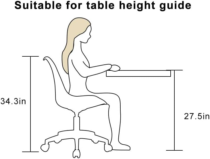 Miniatura 8 de Olela Silla de oficina de acrílico, moderna, de plástico, sin brazos, con ruedas, altura ajustable, giratoria de 360, sillas de computadora para