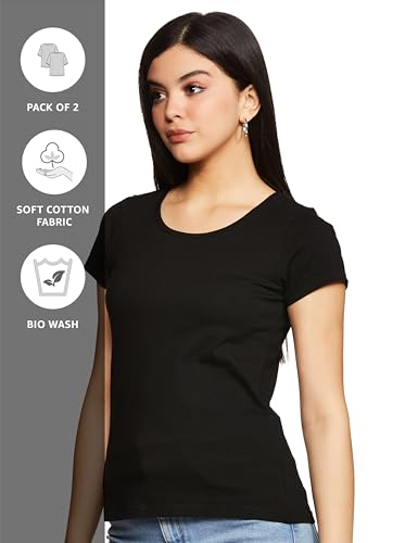 Image of Amazon Brand - Symbol Women's Cotton Regular Fit T-Shirt