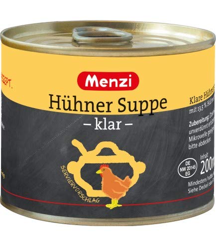 Klare Hühnersuppe von MENZI, Sparpack mit 5 x 200g