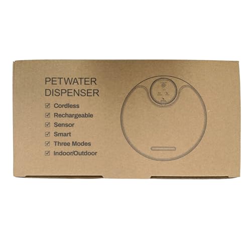 Giotohun B1-BLACK Battery Operated Cat Water Fountain: 108Oz/3.2L Wireless Cat Fountain Motion Sensor Pet Water Fountain thumb #12