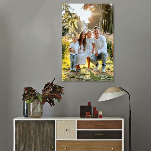 Custom Canvas Prints with Your Photos Personalized Canvas Wall Art (Framed 11x14inch) Personalized Pictures for Pet/Family Gifts for Mom/Men/Women - Image 3