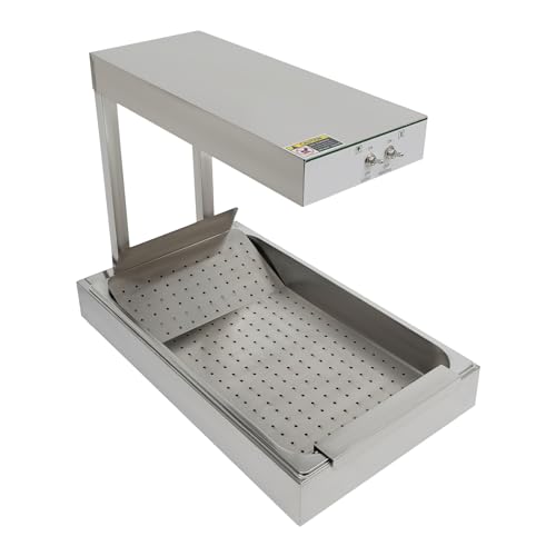 Chauffe-frites, 750 W, pont thermique, armoire chauffante pour buffet, chauffe-frites, chauffage électrique, professionnel, gastronomie, avec éclairage, pour chips,...