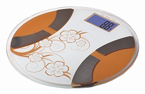 Asier Weighing Scale 180 Kg capacity Tempered Glass Personal with Temperature & Battery