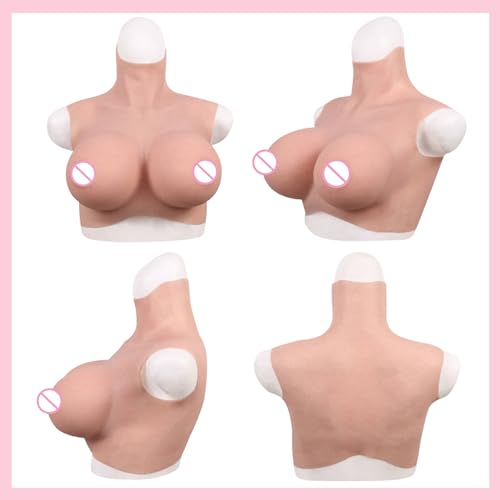Silicone Breastplate Fake Boobs Silicone False Breast Plate Crossdresser for Drag Cosplay2