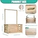 Wooden Baby Shower Crate Closet, Customizable Lights Up DIY Acrylic Visible Baby Storage Crate with Handle, Easy Assembly Baby Baskets for Baby Shower, Pregnancy Gifts for New Parents