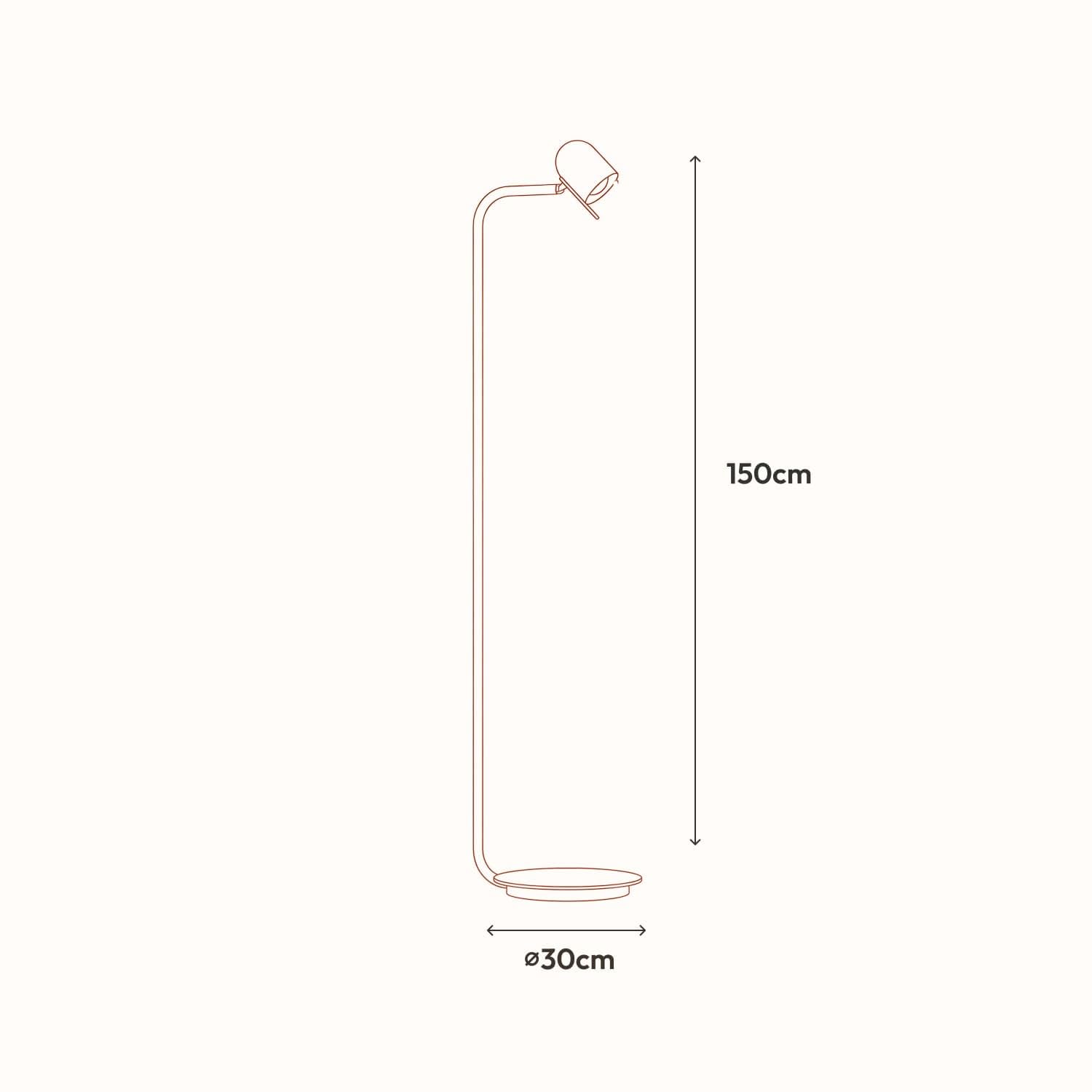 LUMIÈRE Design Lapan Stehleuchte LED dimmbar, Farbtemperatur einstellbar