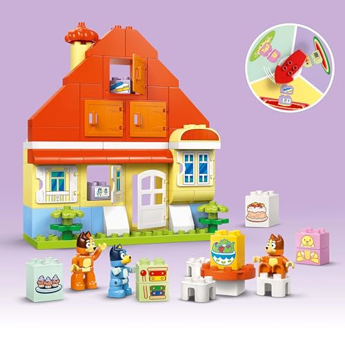 Image of LEGO DUPLO Bluey: Bluey's Family House with Memory Game Interactive Toy 10459 Building Toy for 3+ Age Boys and Girls