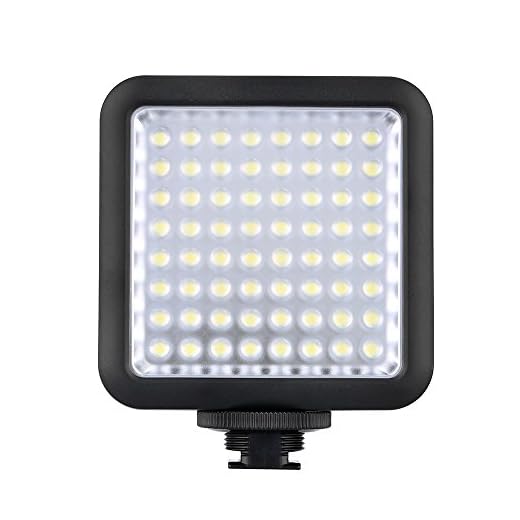 Fotga 64 LED luz del Flash de Cámara Vídeo para Canon Nikon DSLR Control de Brillo 5500-6500K