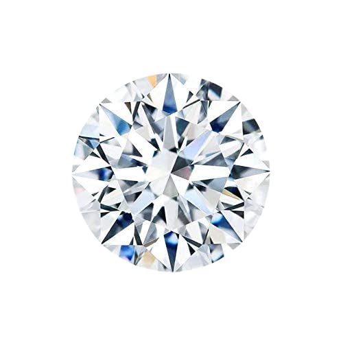 Loose Moissanite D Color VVS1, Excellent Cut Moissanite Stone with GRA Certificate Natural Gemstone Briliant Heart & Arrow Cut Moissanite Diamond (0.62 Cent, 5.50 mm, Pack of 2)