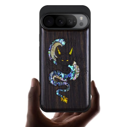 Étui pour Google Pixel 9 Pro avec protection bois antichoc