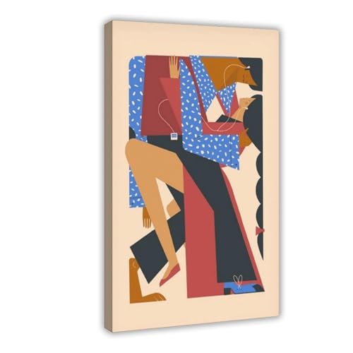 Poster sur toile Shut Up And Dance 61x91 cm pour salon