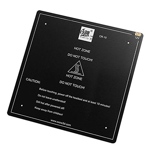 Lysee 3D Printer Parts & Accessories - Printer 310/410MM Aluminum Build Plate Heated Bed for CR-10 Hotbed 12V 3103103MM/4104103MM - (Size: 410MM)