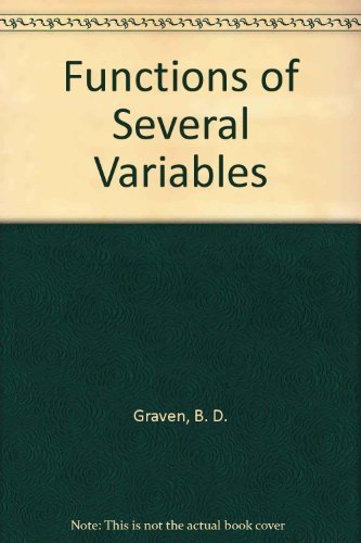 Functions of Several Variables 0412233304 Book Cover
