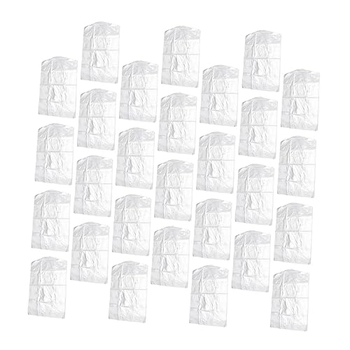 Healifty 100pcs Clothes Cover Bags for Dry Cleaning Shop Easy to Use Garment Bags for Suits and Coats Storage Suitable for Home and Store