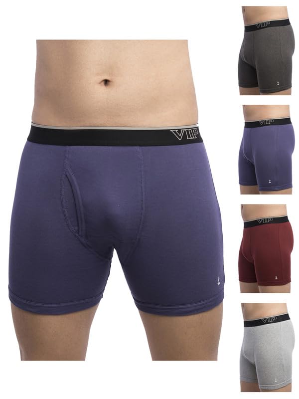 VIP Men's Cotton Snug fit Solid Trunks
