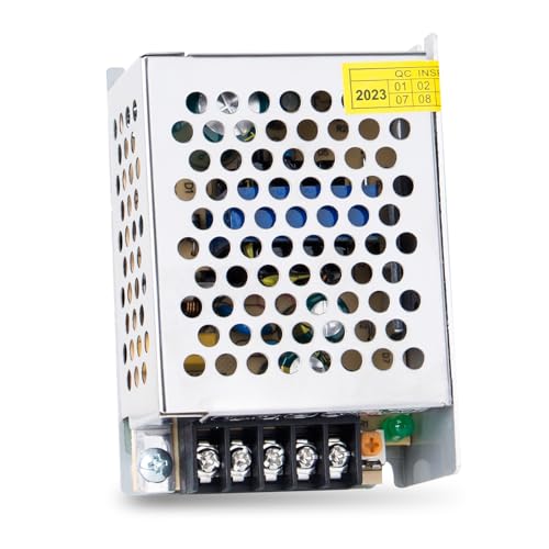 SCOOYUCK AC 110V/220V to DC 5V 5A 25W Universal Regulated Switching Power Supply, Power Supply Voltage Converter, LED Adapter Driver for CCTV, Radio, Camera, LED Strip Light, 3D Printer, etc.