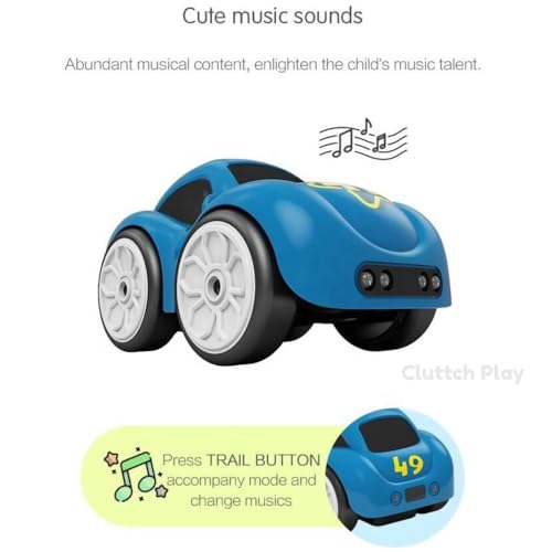 Image of Magic Induction RC Intelligent Sensor Car - 2.4GHz Remote Control Mini Car Music & LED Light Line Sensing Infrared Following Educational Toy Gift for Boys & Girls