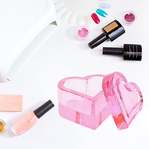 Recipiente de cristal para manicura con tapa acrílica miniatura 6