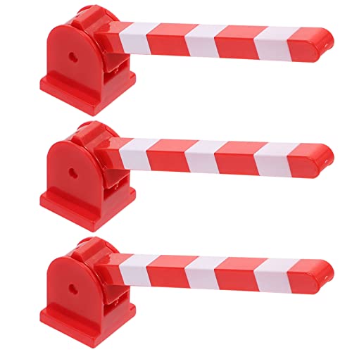 NUOBESTY 3Pcs Mini- Verkehrszeichen Spielzeug Miniaturstopp- Stabmodelle Simulierte Verkehrszeichen...