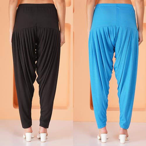 Image of Buy That Trendz Women's Viscose Dhoti Patiyala Salwar Harem Bottoms Pants