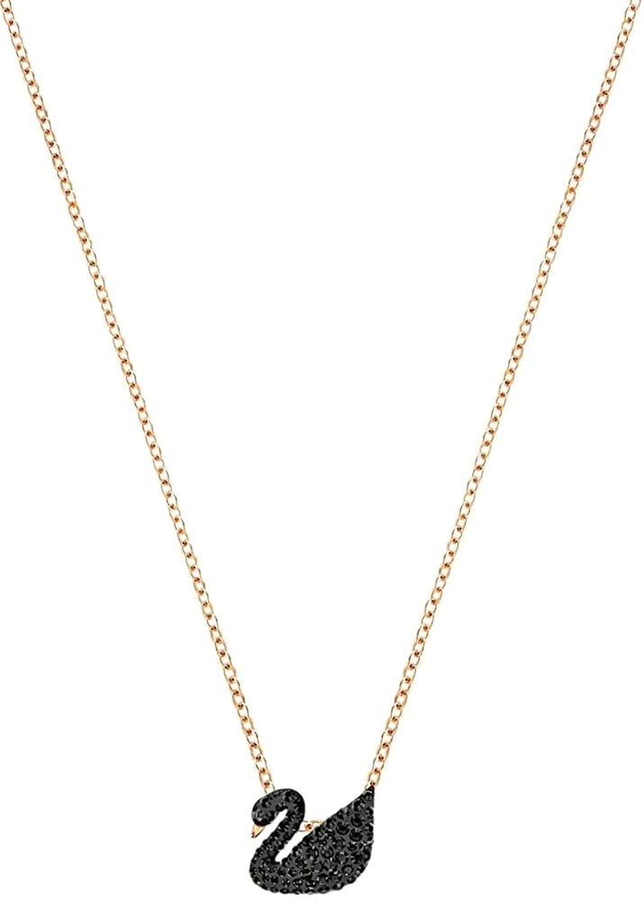 Aaruhi Creation Black duck pendant with rose gold chain for womens and girls (B09MP7PFL3) Amazon Price History, Amazon Price Tracker