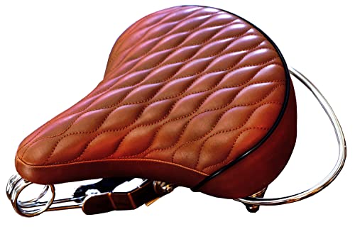 Made in Taiwan. Velo SD Saddle - Brown, Classic Style