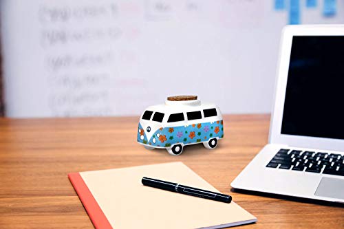 Fashioncraft Vintage Bus Stash Jar - Works As Spice Jars, Tea Storage Container And More - Colorful Flower Burst - Pack Of 1 #TOP4