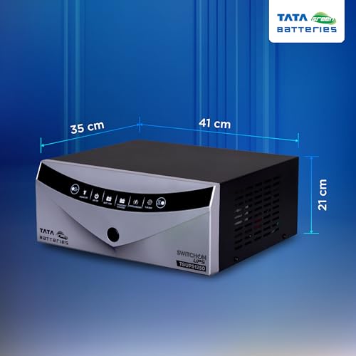 Image of Tata Green Inverter & Battery Combo (Switch ON Pure Sine Wave 1000VA /12V Inverter INTT200072 160AH Tall Tubular Inverter Battery) for Home and Office