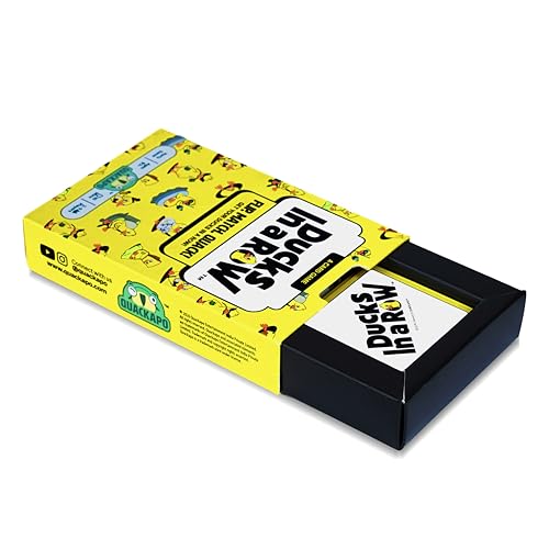 Image of Ducks in a Row Card Game - Spot the Match, Shout Quack | 2+ Players | Ages 7 and Up | Card Games for Kids & Adults | Fast Party Game for Family and Friends | Great for Gifting