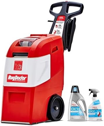 Rug Doctor X3 Commercial Carpet Cleaner - Large Red Oxy Pro Pack