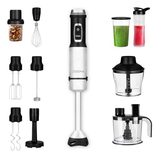 Frullatore Manuale Chowmei 1300W - Set Multifunzione Con 5 Accessori, Ciotola 860ml, Funzione Turbo - Foto 3