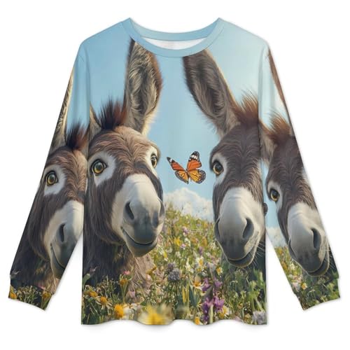 Donkeys Farm Pajama Set Long Sleeve Lounge Sets Sleepwear 2 Pjs Nightwear for Men Women4