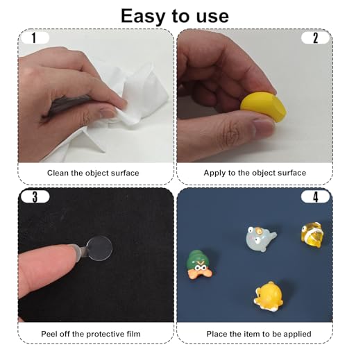 400stk Klebepunkte, 10mm Wiederverwendbare Doppelseitige Klebepunkte Transparente Ablösbare Runde Aufkleber Geeignet für Bastelarbeiten Bilder Ballons Poster Puppen