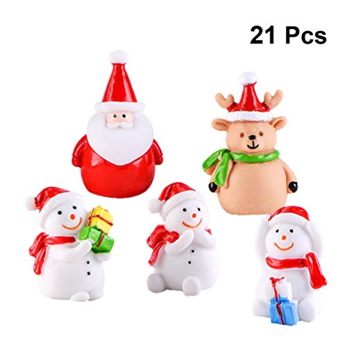 LIOOBO 21pcs set bambola in resina natalizia