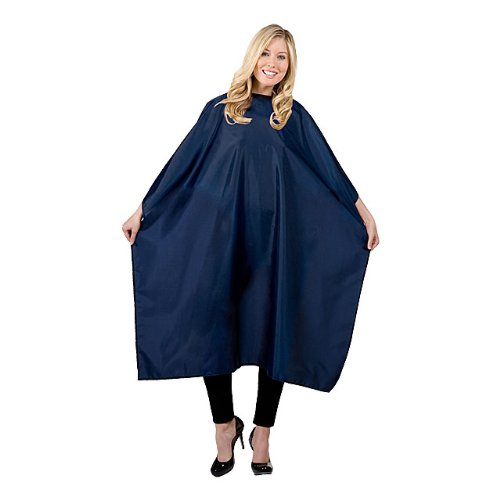 Hair Stylist Nylon Styling Cape 45x55 Navy #199 by Betty Dain