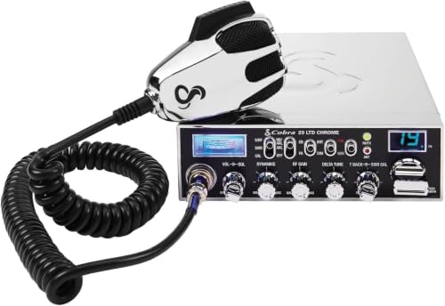 Image of Cobra 29 LTD Chrome AM /FM Professional CB Radio - Easy to Operate, Emergency Radio, Instant Channel 9, 4-Watt Output, Full 40 Channels, Adjustable Receiver and SWR Calibration, Standard (Pack of 6)