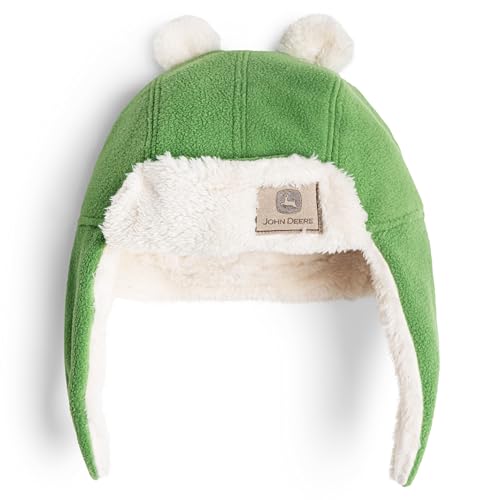 John Deere One Size Toddler Beanie Winter Hat with Ear