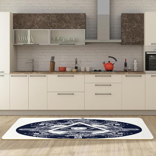 Alfombrillas de cocina antideslizantes VAPOKF lavables para pasillo 3
