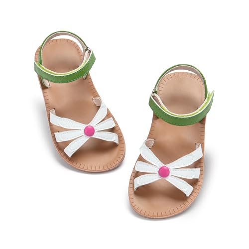 Image of GINFIVE Toddler Girls Sandals Little Girls Kids Summer Shoes Toddler Sandals