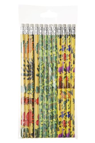 LG-Imports Lápices de dinosaurio con goma de borrar como regalo para fiestas de cumpleaños infantiles