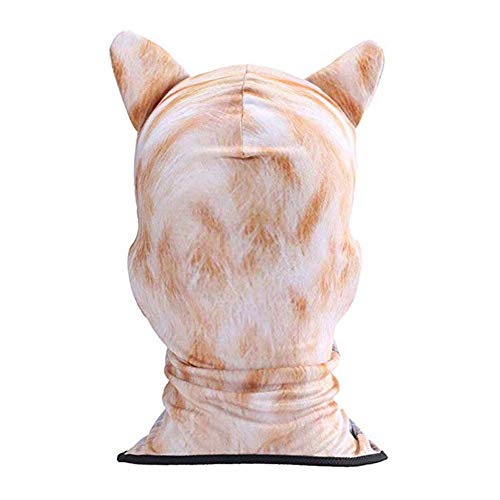 Image of Cat Balaclava,Dog Balaclava,Halloween Hat,Cute Full Face Hood Mask Animal Ski Mask for Hiking Riding Sports Outdoor