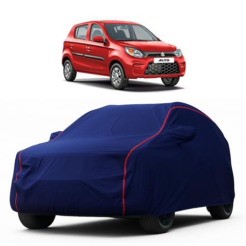 Image of Heavy-Duty Car Cover for Compatible with Maruti Alto 800 (2005 to 2025 All Models) Deluxe Car Protection Cover - Waterproof & UV-Resistant All-Season Exterior Protection
