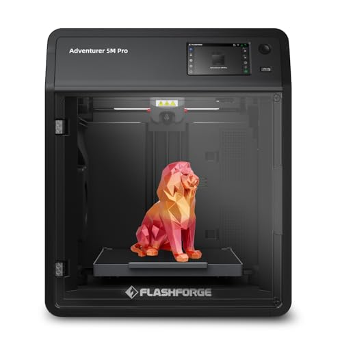 Flashforge Adventurer 5M Pro Imprimante 3D, Imprimante 3D Haute Vitesse 600mm/s avec Mise Ã  Niveau Automatique, buse Ã  Changement Rapide, Plaque PEI et systÃ¨me de Double Filtration, 220x220x220mm